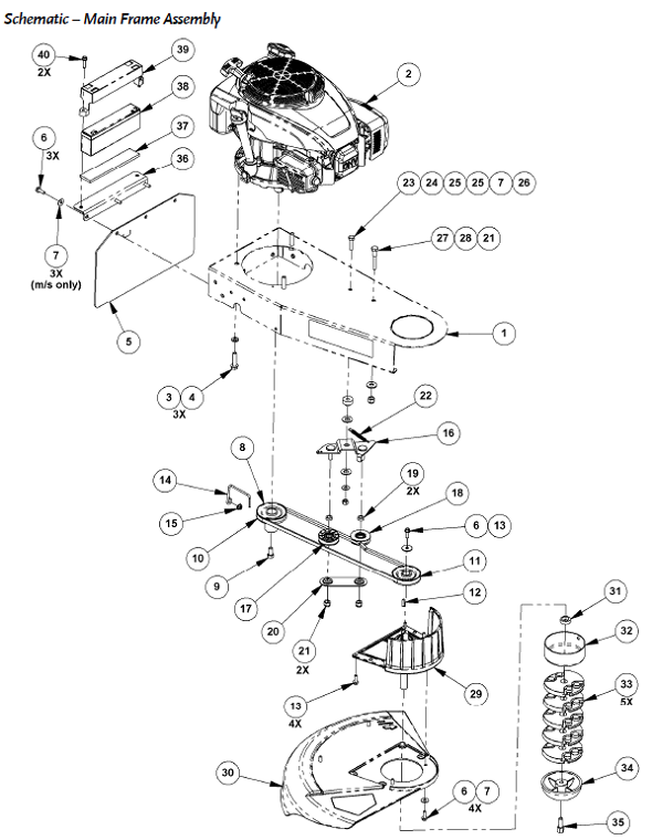 Dr trimmer 2025 mower belt replacement